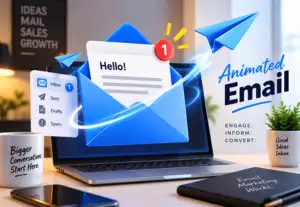 Animated email graphics