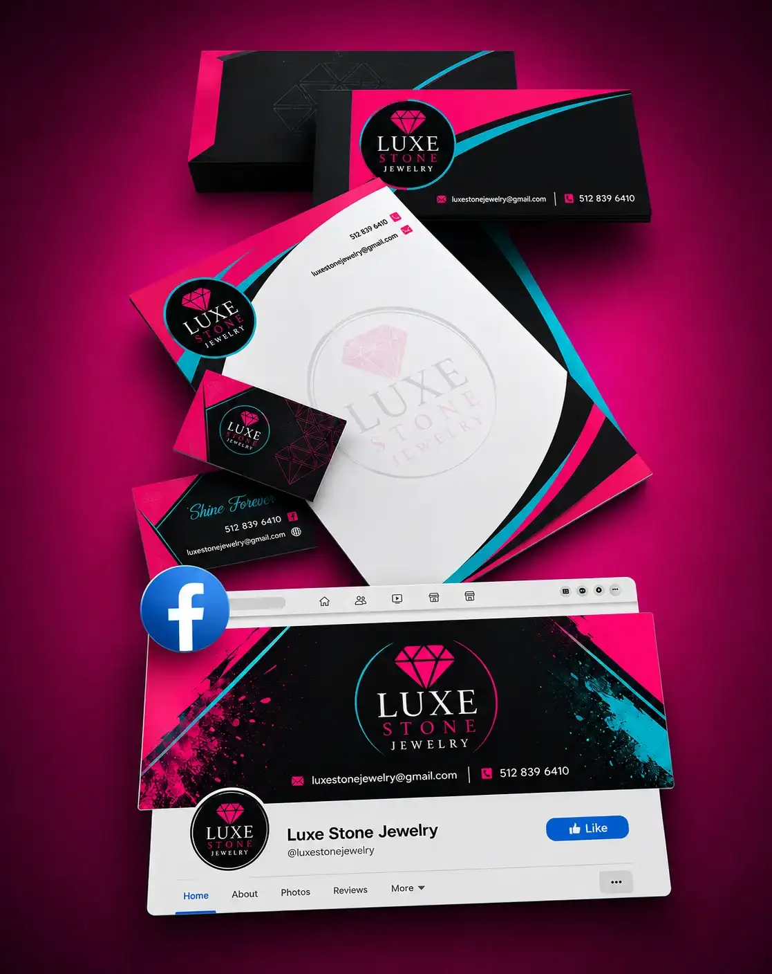 Corporate brand identity design and stationery design service