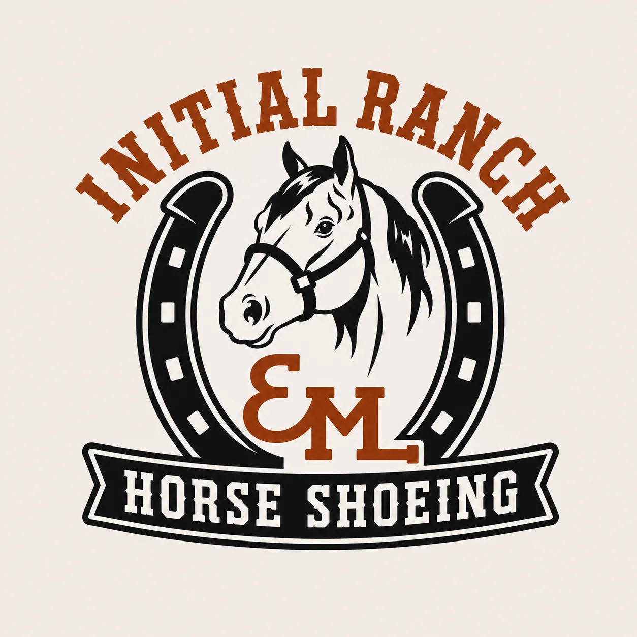 Horse shoeing logo by The Studio Genie