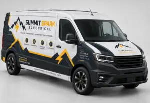 Summit Spark commercial van wrap branding